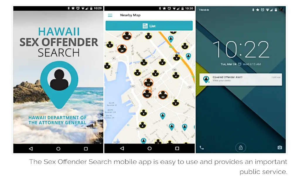 Hawaii sexual offender search map to find sexual offenders nearby. 